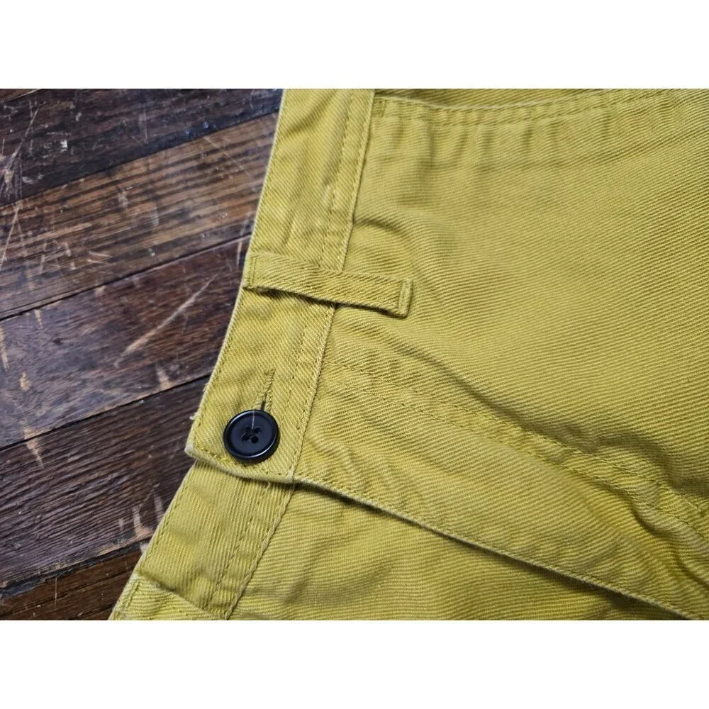 Carhartt Work in Progress Yellow Cut Off Shorts